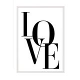 Postifull Love Beige Çerçeveli Tablo, Beyaz Çerçeve Ve Poster, Dikey Duvar Tablosu Comfort Serisi No:108314;30 X 42 Beyaz Çerçeveli