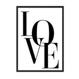 Postifull Love Beige Çerçeveli Tablo, Siyah Çerçeve Ve Poster, Dikey Duvar Tablosu Comfort Serisi No:108314;70 X 100 Siyah Çerçeveli
