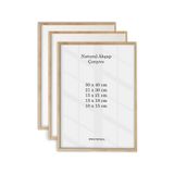 Postifull Masif Ahşap Çerçeve 3 Adet Set, Poster ve Fotoğraf Çerçevesi, Salon Ahşap Tablo, Bebek Odası Çerçeve