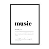 Postifull Music Çerçeveli Tablo, Siyah Çerçeve Ve Poster, Dikey Duvar Tablosu Comfort Serisi No:108396;70 X 100 Siyah Çerçeveli