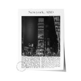 Postifull New York - Abd, Şehir Temalı Poster, Çerçevesiz Duvar Posteri, No:30028;15 X 21 Renkli - 28