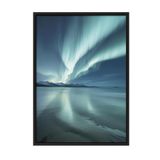 Postifull Northern Lights Çerçeveli Tablo, Siyah Çerçeve Ve Poster, Duvar Tablosu Comfort Serisi No:108366;70 X 100 Siyah Çerçeveli