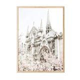 Postifull Notre Dame İn Bloom Çerçeveli Tablo, Ahşap Çerçeve Ve Poster, Duvar Tablosu Comfort Serisi No:108370;10 X 15 Ahşap Çerçeveli