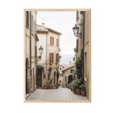 Postifull Old Town Italy Çerçeveli Tablo, Ahşap Çerçeve Ve Poster, Duvar Tablosu Comfort Serisi No:108324;10 X 15 Ahşap Çerçeveli