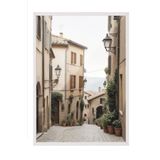 Postifull Old Town Italy Çerçeveli Tablo, Beyaz Çerçeve Ve Poster, Duvar Tablosu Comfort Serisi No:108324;10 X 15 Beyaz Çerçeveli