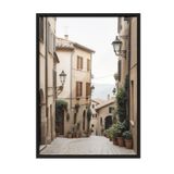 Postifull Old Town Italy Çerçeveli Tablo, Siyah Çerçeve Ve Poster, Duvar Tablosu Comfort Serisi No:108324;70 X 100 Siyah Çerçeveli