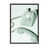 Postifull Pastel Phone Çerçeveli Tablo, Siyah Çerçeve Ve Poster, Dikey Duvar Tablosu Comfort Serisi No:108483;33 X 48 Siyah Çerçeveli