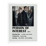 Postifull Person Of Interest - Çerçevesiz Poster - Duvar Dekoru - Dizi Ve Film Afiş Posterleri - Kuşe Kağıt;33 X 48 Gri - 28