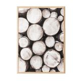 Postifull Pile Of Wood Çerçeveli Tablo, Ahşap Çerçeve Ve Poster, Dikey Duvar Tablosu Comfort Serisi No:108507;10 X 15 Ahşap Çerçeveli