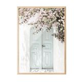 Postifull Pink Flower Door Çerçeveli Tablo, Ahşap Çerçeve Ve Poster, Duvar Tablosu Comfort Serisi No:108449;13 X 18 Ahşap Çerçeveli