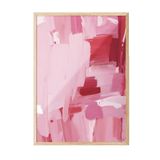Postifull Pink Oil Çerçeveli Tablo, Ahşap Çerçeve Ve Poster, Dikey Duvar Tablosu Comfort Serisi No:108490;30 X 40 Ahşap Çerçeveli