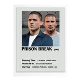Postifull Prison Break - Çerçevesiz Poster - Duvar Dekoru - Dizi Ve Film Afiş Posterleri - Kalın Kuşe Kağıt;33 X 48 Gri - 18