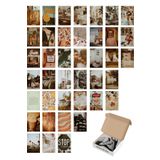 Postifull Retro Duvar Poster Seti - Arkası Yapışkanlı - 40 Adet - Vintage Kolaj Seti - 10Cm*15Cm - Kutulu Set;