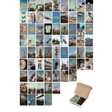 Postifull Retro Poster Seti - Arkası Yapışkanlı Kolaj Seti - 70 Adet - Poster Seti - 10Cm*15Cm - Kutulu Set;