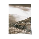 Postifull Rustic Çerçevesiz Poster, İskandinav Kahverengi Tablo, No:170 Dağ Manzarası Ve Yol Fotoğraf, Dikey;30 X 42 Renkli - 3