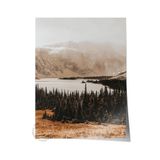 Postifull Rustic Çerçevesiz Poster, İskandinav Kahverengi Tablo, No:19 Dağ Manzarası Ve Göl Fotoğraf, Dikey;70 X 100 Renkli - 3