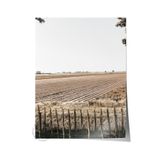 Postifull Rustic Çerçevesiz Poster, İskandinav Kahverengi Tablo, No:220 Çit Ve Tarla Fotoğraf, Dikey;30 X 40 Renkli - 3
