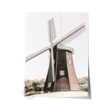 Postifull Rustic Çerçevesiz Poster, İskandinav Kahverengi Tablo, No:272 Eski Değirmen Fotoğraf, Dikey;30 X 42 Renkli - 3