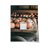 Postifull Rustic Çerçevesiz Poster, İskandinav Kahverengi Tablo, No:71 Balkabakları Arabası Fotoğraf, Dikey;30 X 42 Renkli - 5
