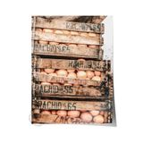 Postifull Rustic Çerçevesiz Poster, İskandinav Kahverengi Tablo, No:79 Ahşap Kasalar Fotoğraf, Dikey;10 X 15 Renkli - 12