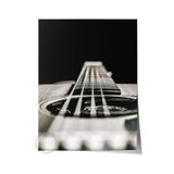 Postifull Rustic Çerçevesiz Poster, İskandinav Kahverengi Tablo, No:83 Gitarın Telleri Fotoğraf, Dikey;33 X 48 Renkli - 16