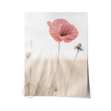 Postifull Rustic Çerçevesiz Poster, İskandinav Kırmızı Tablo, No:335 Gelincik Fotoğraf, Dikey;70 X 100 Renkli - 14