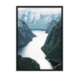 Postifull Scandinavian Nature Çerçeveli Tablo, Siyah Çerçeve Ve Poster, Duvar Tablosu Comfort Serisi No:108363;70 X 100 Siyah Çerçeveli