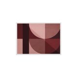 Postifull Shapes Of Red Çerçeveli Tablo, Beyaz Çerçeve Ve Poster, Yatay Duvar Tablosu Comfort Serisi No:108569;10 X 15 Beyaz Çerçeveli