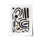 Postifull Siyah Beyaz Boho Duvar Dekoru, Çerçevesiz Poster, Çerçevesiz Duvar Tablosu - Fine Art Kağıt;70 X 100 Renkli - 20