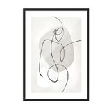 Postifull Siyah Çerçeveli Tablo, Poster Ve Çerçeve Seti, Artful Lines Comfort Serisi No:108577;10 X 15 Siyah Çerçeveli