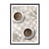 Postifull Siyah Çerçeveli Tablo, Poster Ve Çerçeve Seti, Cups Of Coffee Comfort Serisi No:108581;70 X 100 Siyah Çerçeveli