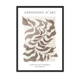 Postifull Siyah Çerçeveli Tablo, Poster Ve Çerçeve Seti, Exposition D'Art Graphique Comfort Serisi No:108582;13 X 18 Siyah Çerçeveli