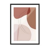 Postifull Siyah Çerçeveli Tablo, Poster Ve Çerçeve Seti, Graphic Shapes And Lines No2 Comfort Serisi No:108586;10 X 15 Siyah Çerçeveli