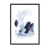 Postifull Siyah Çerçeveli Tablo, Poster Ve Çerçeve Seti, Watercolor Blues Comfort Serisi No:108574;13 X 18 Siyah Çerçeveli