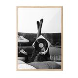 Postifull Smoky Vinyl Record Çerçeveli Tablo, Ahşap Çerçeve Ve Poster, Duvar Tablosu Comfort Serisi No:108395;15 X 21 Ahşap Çerçeveli