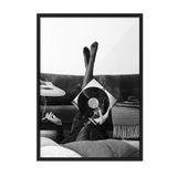 Postifull Smoky Vinyl Record Çerçeveli Tablo, Siyah Çerçeve Ve Poster, Duvar Tablosu Comfort Serisi No:108395;70 X 100 Siyah Çerçeveli