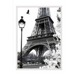 Postifull Street Of Paris Çerçeveli Tablo, Beyaz Çerçeve Ve Poster, Duvar Tablosu Comfort Serisi No:108424;30 X 40 Beyaz Çerçeveli