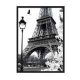 Postifull Street Of Paris Çerçeveli Tablo, Siyah Çerçeve Ve Poster, Duvar Tablosu Comfort Serisi No:108424;70 X 100 Siyah Çerçeveli