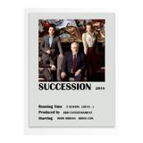 Postifull Succession - Çerçevesiz Poster - Duvar Dekoru - Dizi Ve Film Afiş Posterleri - Kalın Kuşe Kağıt;21 X 30 Gri - 24
