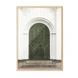 Postifull The Green Door Çerçeveli Tablo, Ahşap Çerçeve Ve Poster, Duvar Tablosu Comfort Serisi No:108551;50 X 70 Ahşap Çerçeveli