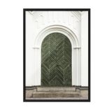 Postifull The Green Door Çerçeveli Tablo, Siyah Çerçeve Ve Poster, Duvar Tablosu Comfort Serisi No:108551;10 X 15 Siyah Çerçeveli