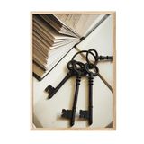 Postifull The Keys Çerçeveli Tablo, Ahşap Çerçeve Ve Poster, Dikey Duvar Tablosu Comfort Serisi No:108358;13 X 18 Ahşap Çerçeveli