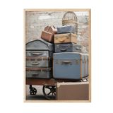 Postifull Trunk Trolley Çerçeveli Tablo, Ahşap Çerçeve Ve Poster, Dikey Duvar Tablosu Comfort Serisi No:108285;21 X 30 Ahşap Çerçeveli