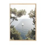 Postifull Tuscany Boat Çerçeveli Tablo, Ahşap Çerçeve Ve Poster, Dikey Duvar Tablosu Comfort Serisi No:108321;30 X 40 Ahşap Çerçeveli