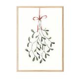Postifull Under The Mistletoe Yılbaşı Tablo, Ahşap Çerçeve Ve Poster, Duvar Tablosu Comfort Serisi No:108477;13 X 18 Ahşap Çerçeveli