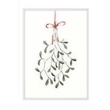 Postifull Under The Mistletoe Yılbaşı Tablo, Beyaz Çerçeve Ve Poster, Duvar Tablosu Comfort Serisi No:108477;13 X 18 Beyaz Çerçeveli
