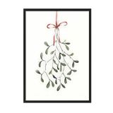 Postifull Under The Mistletoe Yılbaşı Tablo, Siyah Çerçeve Ve Poster, Duvar Tablosu Comfort Serisi No:108477;13 X 18 Siyah Çerçeveli