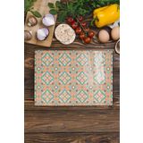 Postifull Vintage Cam Kesme Tahtası, Kalın Ve Kırılmaz Cam, Doğrama Tahtası, Mutfak Sunum Tahtası - 21 * 30Cm;21 X 30 Vintage - 2
