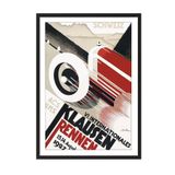 Postifull Vintage Racing Çerçeveli Tablo, Siyah Çerçeve Ve Poster, Duvar Tablosu Comfort Serisi No:108390;30 X 40 Siyah Çerçeveli