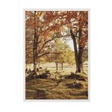 Postifull Warm Grove Canvas Çerçeveli Tablo, Beyaz Çerçeve Ve Poster, Duvar Tablosu Comfort Serisi No:108354;10 X 15 Beyaz Çerçeveli